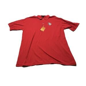 Antigua New Jersey Nets Vintage NBA red Logo Polo Shirt Xlarge men NWT